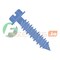 Newport Fasteners Concrete Screw, 3/16" Dia., Hex, 3 3/4 in L, Steel Ceramic Coating, 100 PK 410613 - alternate 1